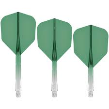 Force 90 No6 Transparent Green Short 21mm Gradient Moulded Flight